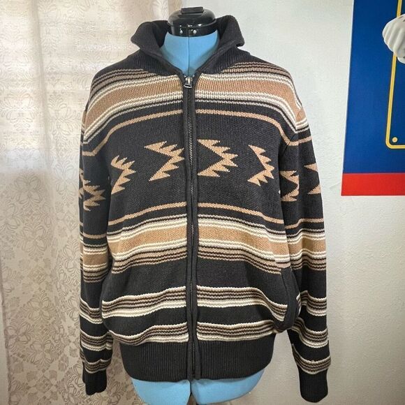 Cinch® Men's Aztec Printed Charcoal Jacket size Large - Picture 1 of 5